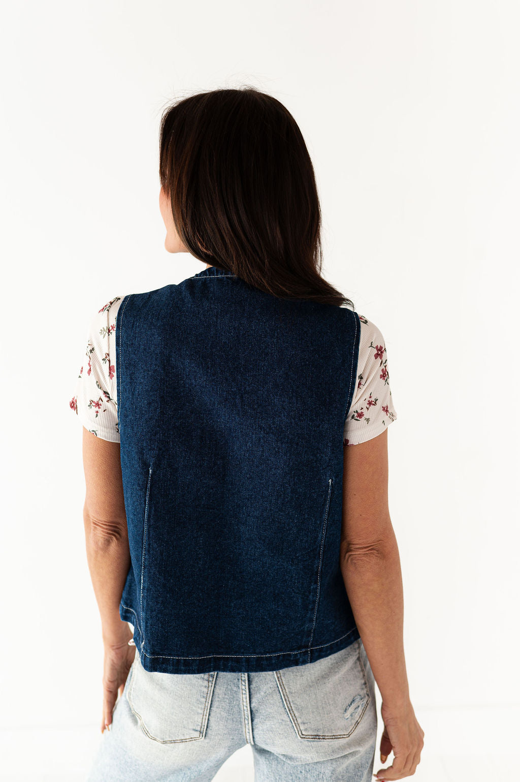 Colter Denim Tie Vest