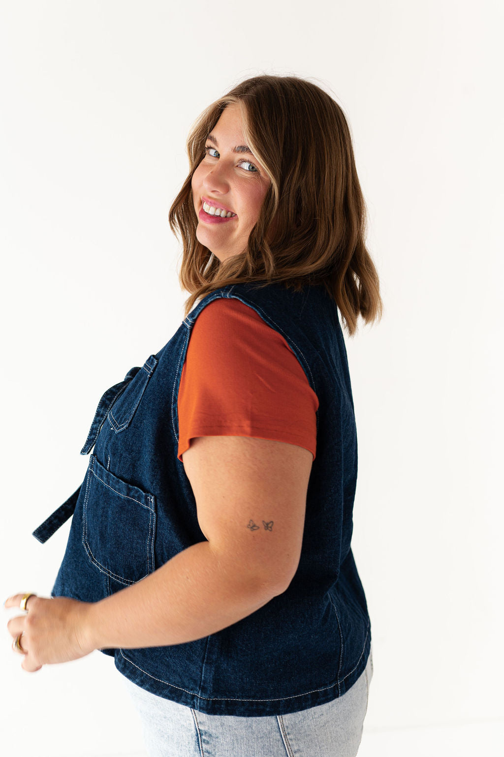 Colter Denim Tie Vest