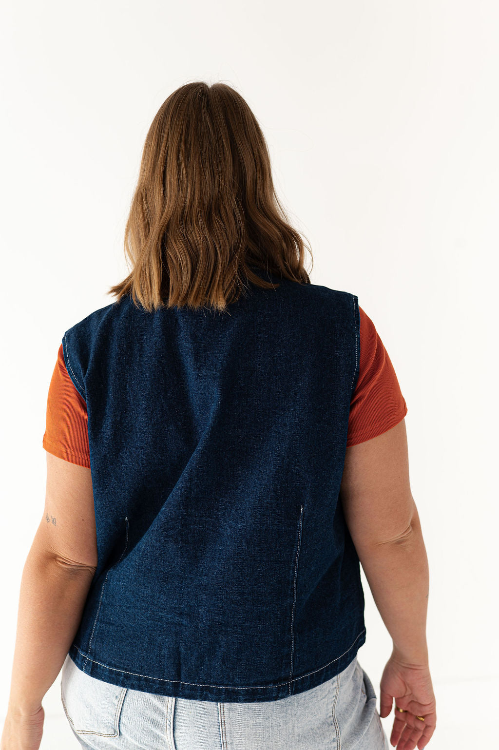 Colter Denim Tie Vest