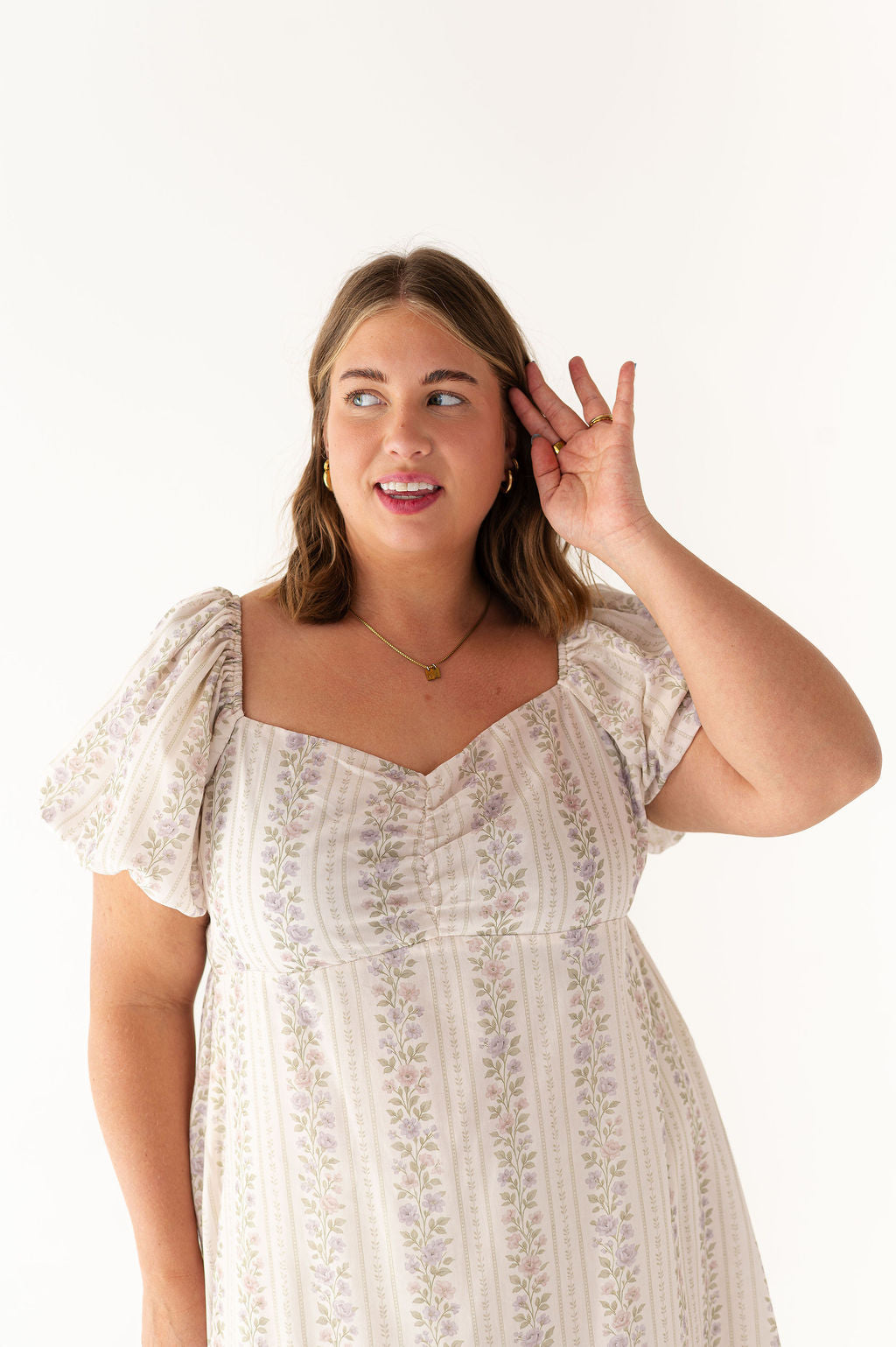 Violet Floral Dress
