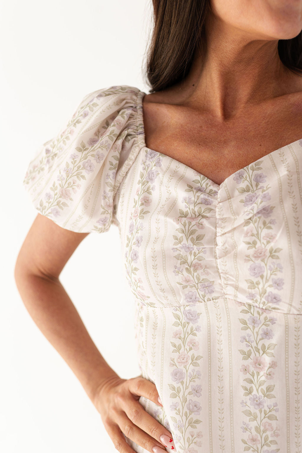 Violet Floral Dress