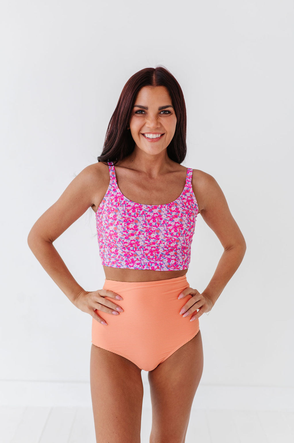 Bayside Top in Pink Blooms