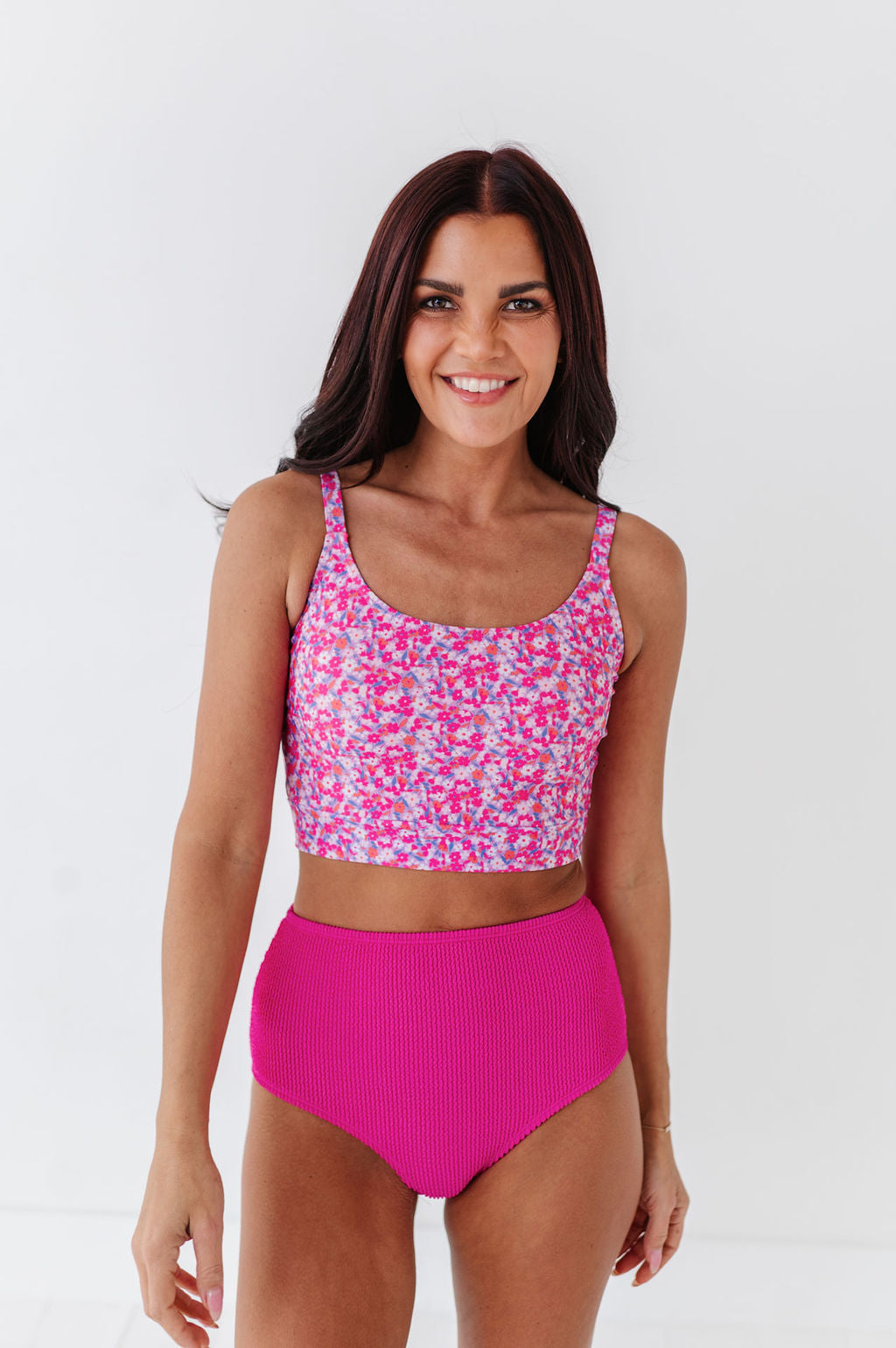 Bayside Top in Pink Blooms